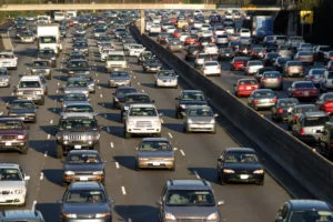 Traffic jam in Los Angeles Image